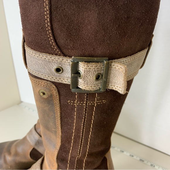 Bos & Co Brown Womens Innercity Tall Wool Lined Leather Riding Boots Size 36 - Picture 12 of 13